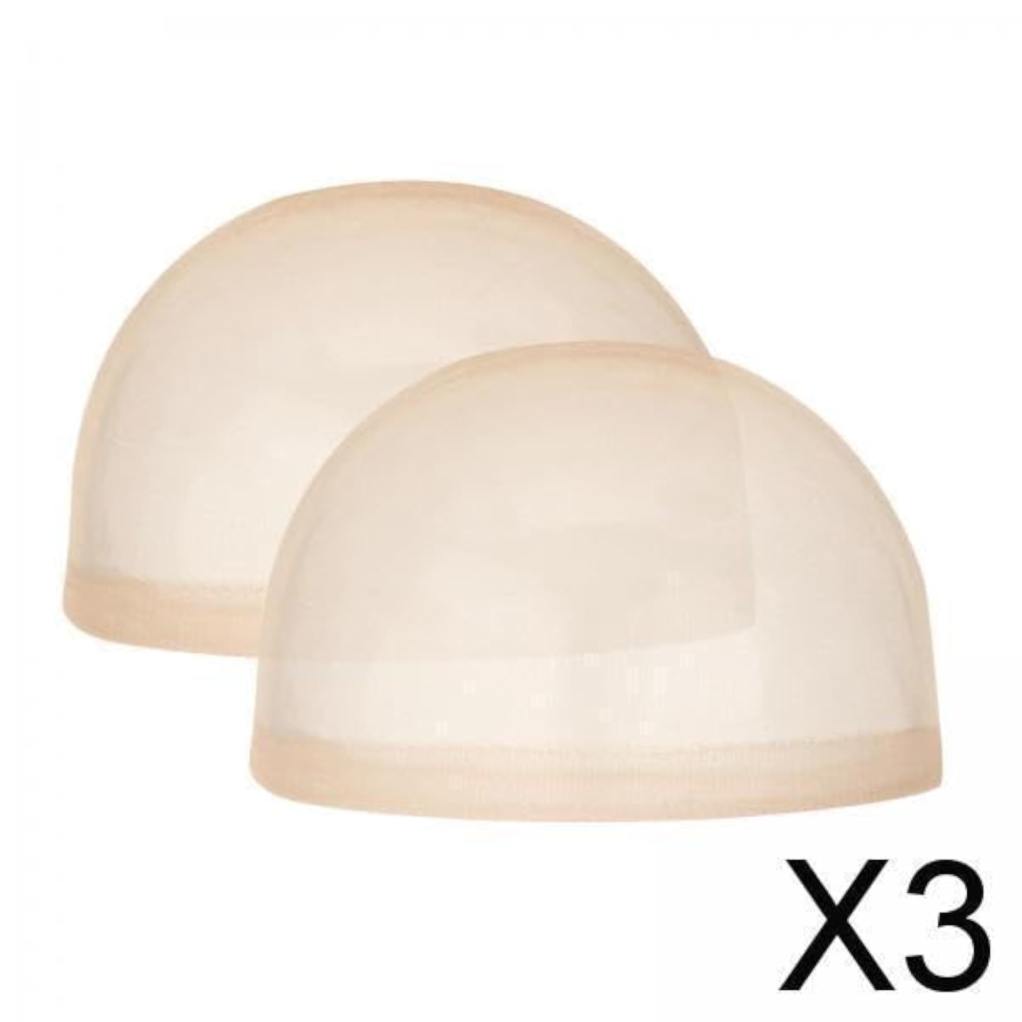 Nylon Invisible Wig Cap for Cosplay, Pack of 3